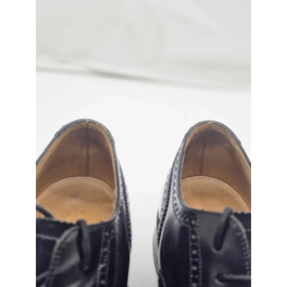 Charles Tyrwhitt Wingtip Brogue Men's Size 9 Black Leather Oxfords Dress Preppy